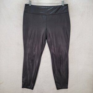 Wild Fable Black Pull On Shiny Stretch Skinny Ankle Comfy Liquid Leggings